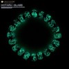 Gold Stone Luminous Keramarin Firefly Glass Bracelet, 0.4 inches (10