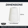 Hathaway Silver Cup Cone Talc Chalk, White