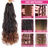 Unionbeauty French Curl Braiding Hair 18 Inch 8 Packs Pre