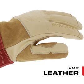 Mechanix Wear: Flux Stick + MIG Welding Gloves, Durahide Cow Leather, Heat Resistance, DuPont Kevlar Stitched for Added Durability, Safety Gloves, Designed for High Heat Welding (Brown, X-Large)