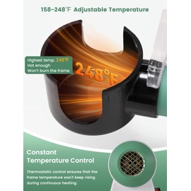 Huanyu Frame Warmer 158-248℉ Eyeglass Framing Heater Hot Air Framed Adjuster Heating Tool Less Than 40dB for Resin/Sheets/etc Spectacle Frames CE 110V