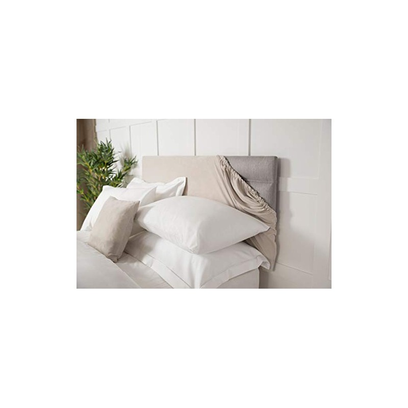 Belledorm Faux Suede Headboard Cover Elastic Stretchy Dustproof Easy Fit