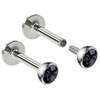 2pc 16g 1.2mm 6mm Labret Bar Stud Lip Ring Snake