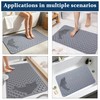 21.6"x33.5" Non Slip Shower Mat with Suction Cups, Drain Holes