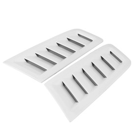 Carbon Fiber Hood, Bonnet Vents Front Bonnet Vent Universal Hood Vent Car, Bonnet Vent for RS Style Car Front Vent(Bright White)