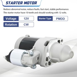 19169 New Starter Compatible with FX691V FX730V FX651V FX600v FX481V FX541V, John Deere 652R 636M 648R 661R Z465 Z645 Z445, 21163-0754 21163-7023 21163-0756 428000-6600 428000-6601