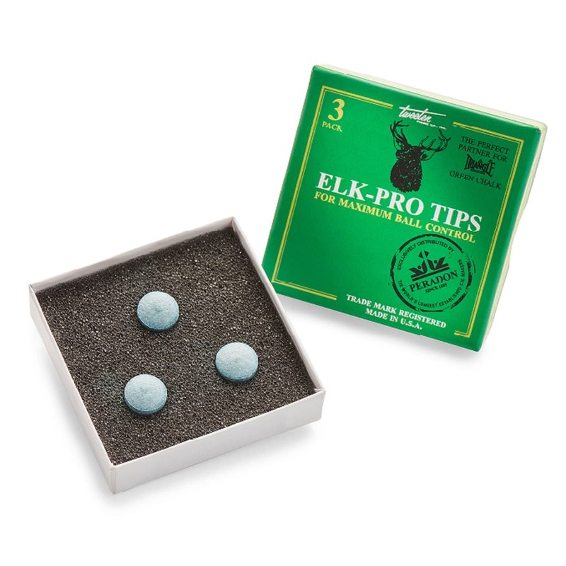 Elk-Pro Snooker Cue Tips (Box of 3) - 10mm Medium