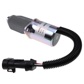 CJOAOJC 12V Fuel Shut Off Solenoid 6681512 6681513 6690563 7136559 Compatible with Bobcat Skid Steer Loader S150 S160 S630 S650 S750 S770