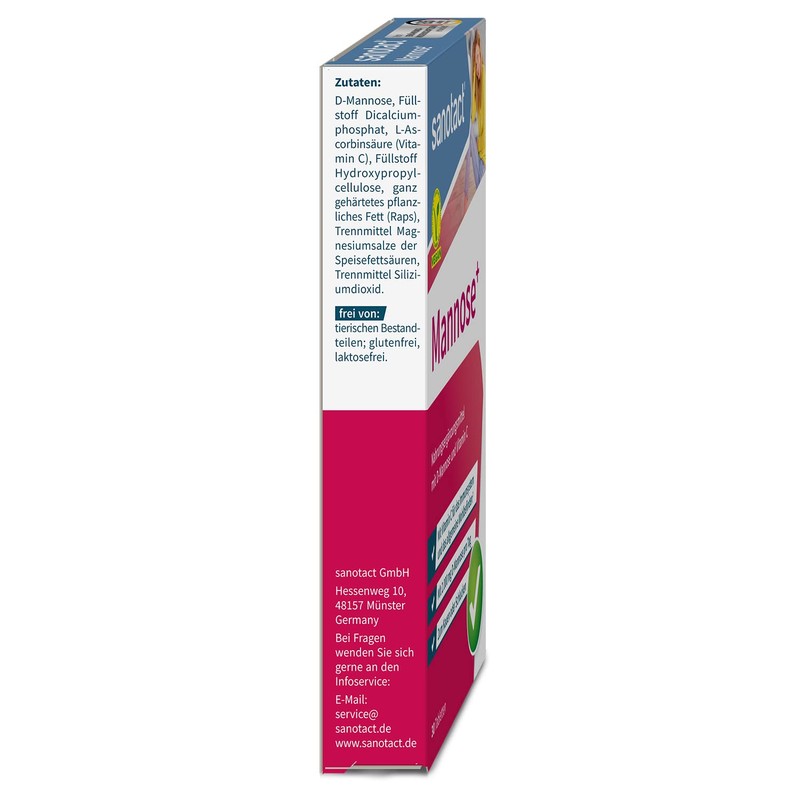 sanotact Mannose+ • 6 x 30 mannose tablets high dose
