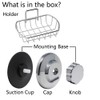 SANNO Powerful Vacuum Suction Cup Soap Dish Soap Saver, Suction