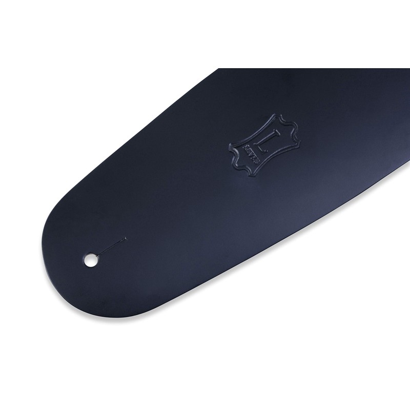 Levy's M4?BLK 3.5-inch Leather Bass Guitar Strap ? Black