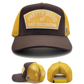 Cult of Individuality New May The Bridges I Burn Light The Way Mesh Trucker Chocolate Gold Era Snapback Hat