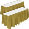DecorRack 2 Pack Table Skirts, 29 in x 14 ft