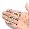 TUNUKE Ti Titanium Ring, Keychain, Key Ring, Key Hook, Carabiner,