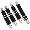 4 Pcs - Bed Sheet Fasteners Suspenders Elastic Bed Sheet