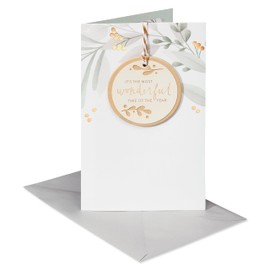 American Greetings Christmas Card with Ornament Keepsake (Joy of the Season)