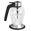 Honey Syrup Dispenser with Stand Multipurpose Honey Jar Clear Glass