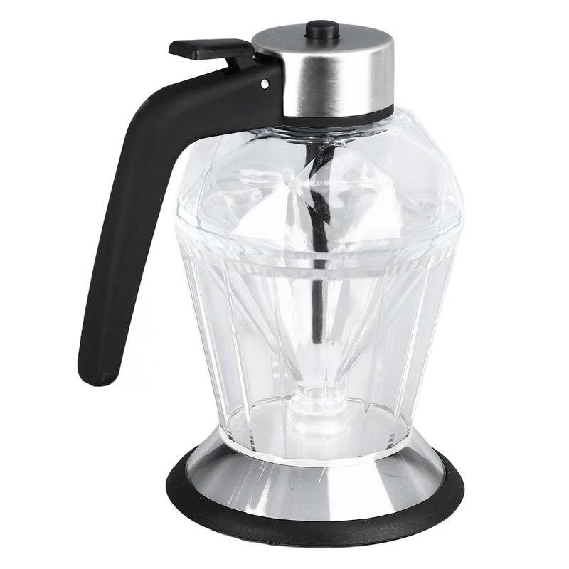 Honey Syrup Dispenser with Stand Multipurpose Honey Jar Clear Glass