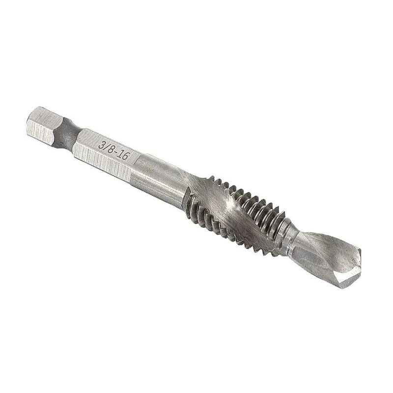 1/8-3/8" BSW Thread HSS Combination Drill Tap Bit Set with