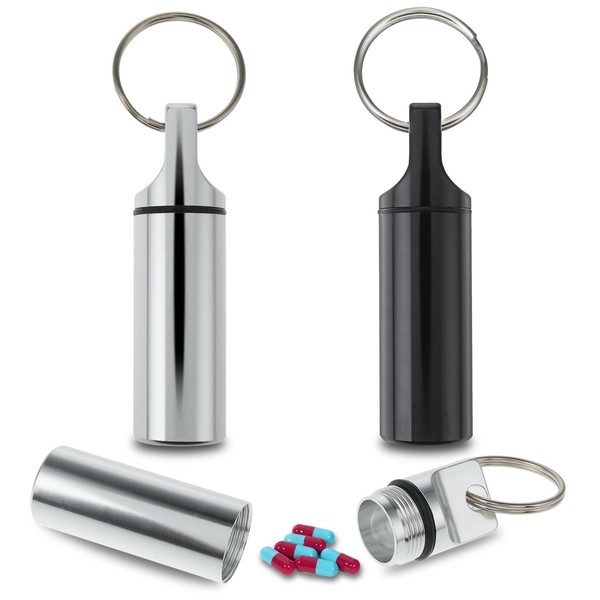 Sibba 2pcs Pill Organizer Memory Dispenser Box Container Holder Small