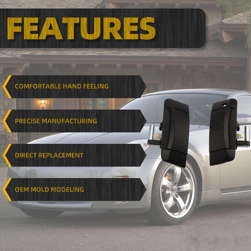 Dasbecan 1 Pair Left Driver and Right Passenger Side Exterior