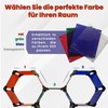HexaFlex Modular Plexiglass Hexagon Shelving System, Expandable & Customisable, Wall