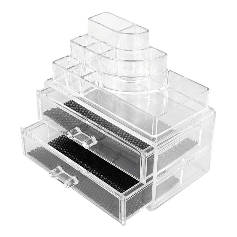 Domo Pak Organizador De Maquillaje De Acrilico 12 Cm Dm-213