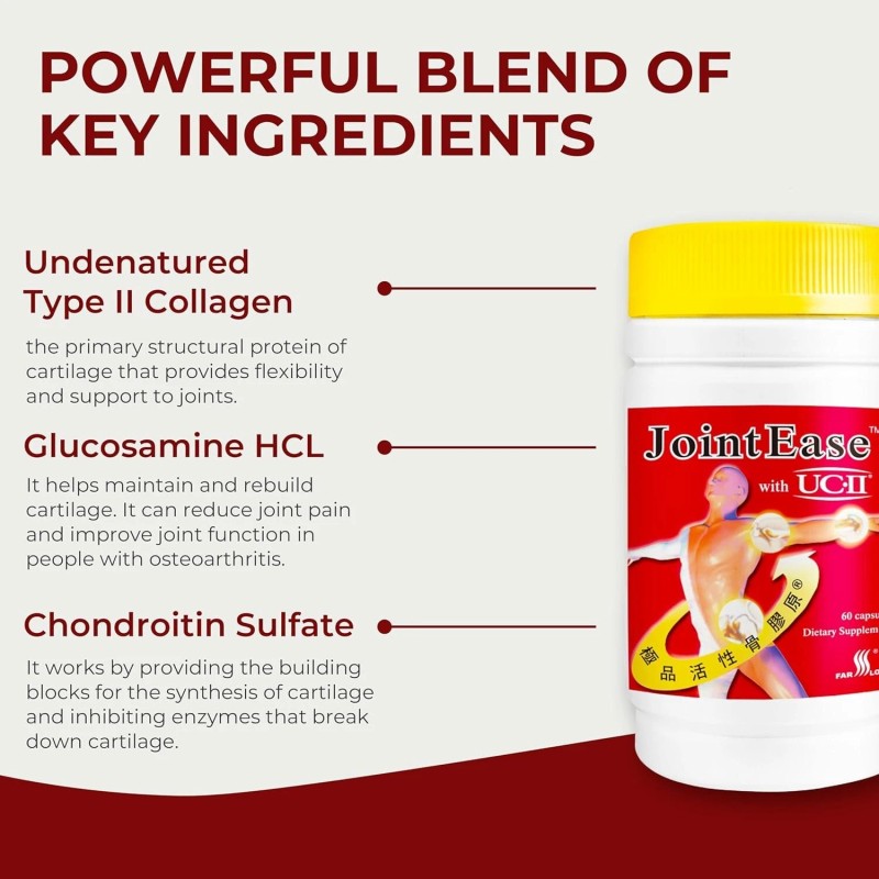 FarLong 6 Bottles FarLong JointEase with UC-II™ Dietary Supplement-60 Capsule