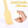 TIESOME 4 Pcs Mini Silicone Jar Spatula, Multifunctional Small Scrapers