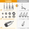 4 Pack 1/4" Hex Shank，Power Wing Nut Driver Set,Slot Wing