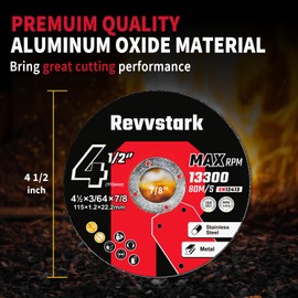 110 Pack Cut Off Wheels 4 1/2 Inch, Thin 4.5" x .045" x7/8" Metal & Stainless Steel Cutting Wheel for Angle Grinder, Cutting Discs with Aggressive Cutting