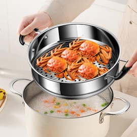 Cooking Steamer,Vegetable Steamer Pot | Kitchen Cookware Steam Drawer for Meals Buns Roughage Eggs Seafood Soup Desserts Pastries Home Daily