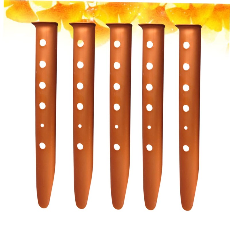 KOMBIUDA 6pcs U-Shaped Aluminum Tent Stakes for Snow and Beach