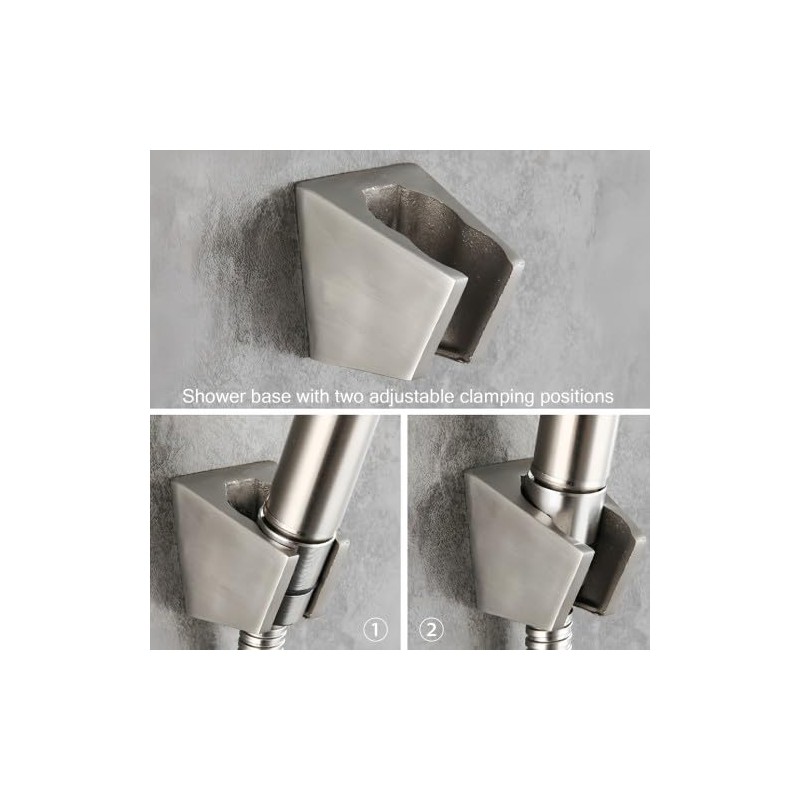 Shower Head Holder, Silver Wall Mount Shower Head, Shower Head