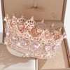 JITINX Queen Crown Wedding Rhinestone Heart Crowns and Tiaras for