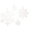 Beistle 4 Count Assorted Fluffy Snowflakes