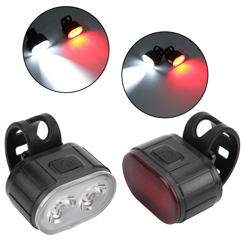 Bike LED Tail Light Front Light USB Rechargeable Cycling Safety