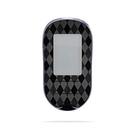 MightySkins Skin Compatible with Accu-Chek Aviva Plus - Black Argyle | Protective, Durable, and Unique Vinyl Decal wrap Cover | Easy to Apply, Remove, and Change Styles | Made in The USA