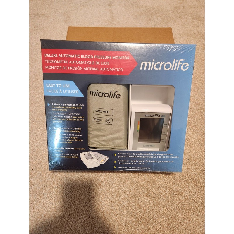 Microlife Deluxe Automatic Blood Pressure Monitor Model BP3GX1 Factory Sealed