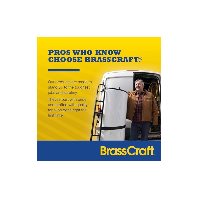 BrassCraft CR1901DVSX R 1/2" Nom Comp x 3/8" O.D. Comp