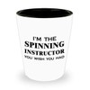 Art by Chelsydale Im the Spinning Instructor Shot Glass Tequila