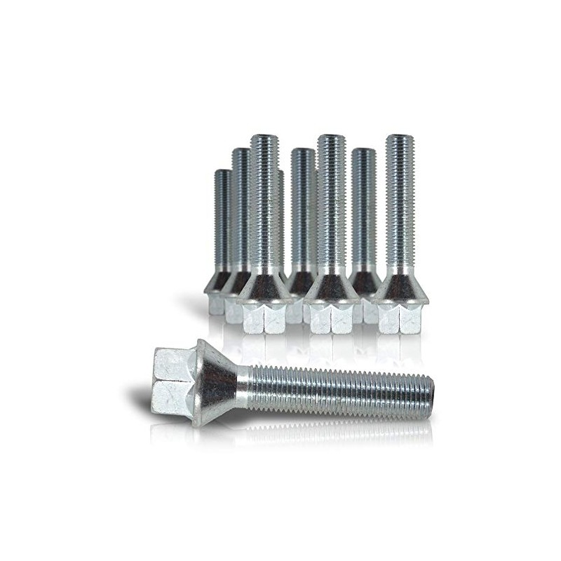 JOM 770000 Wheel bolts, cone seat, M12x1,5 30mm, (10 pieces)