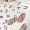 1 Sheet Purple Flower Nail Stickers, Bow Bouquet Nail Design