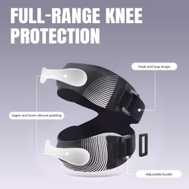 ZIMAOSHAN Knee Brace for Running & Basketball – Adjustable Compression Support with Patella Strap – Breathable Knee Sleeve for Men & Women (Gray)