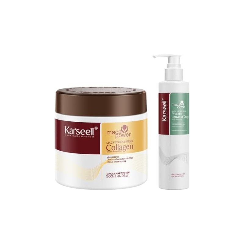 Karseell Kit Capilar con Mascarilla de Colágeno 500 ml y