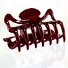 1 x Hair Claw Large 9 cm in Dark Red