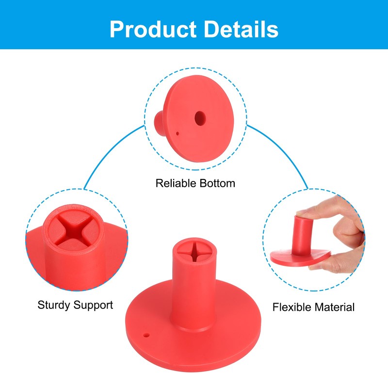 PATIKIL Rubber Golf Tee, 12 Pack 1.4 Inch Golf Practice