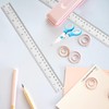 YouOKLight Plastic Ruler 30cm, Clear Ruler,Transparent Ruler 12 inch,Metric Ruler,Ruler