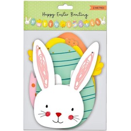 Orbitron Easter Bunting Bunny Rabbit Banner Garland Hanging Ready Threaded - 2 MT