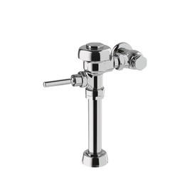Sloan 111 Exposed Manual Water Closet Flushometer, 1.28 GPF Flush Valve - Single Flush, Non-Hold-Open Handle, Fixture Connection Top Spud, Polished Chrome Finish, 3780046